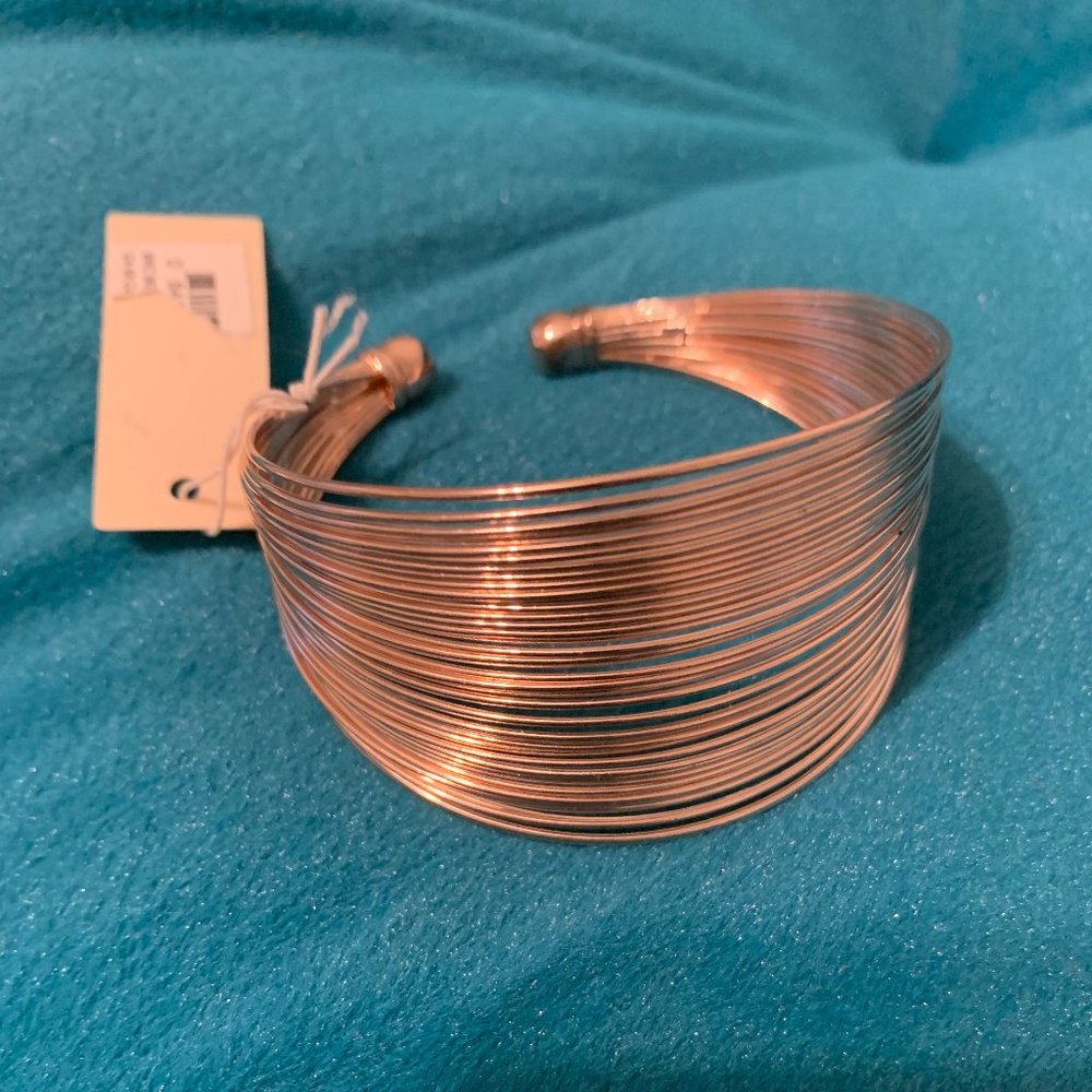 Rose gold cuff bracelet